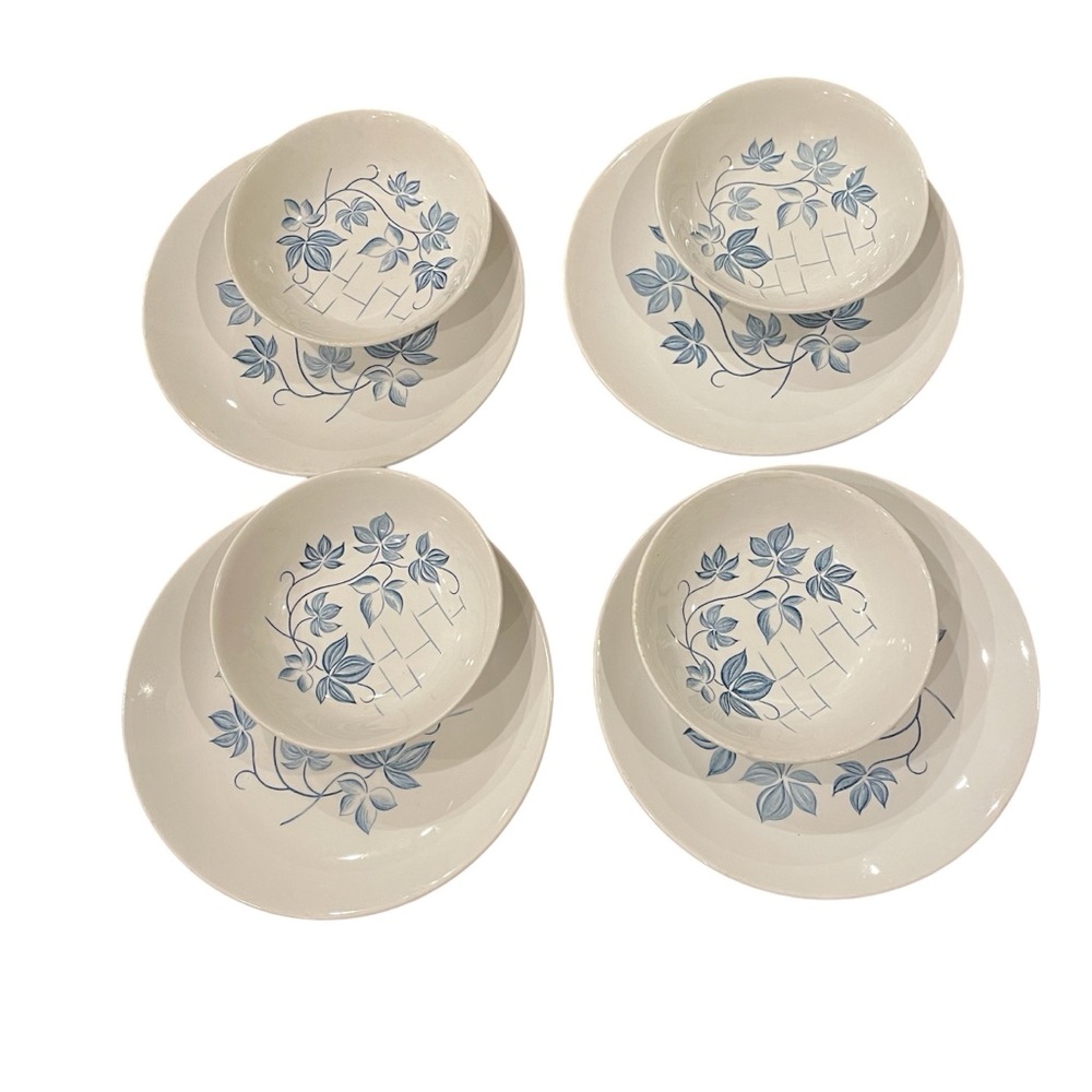 Royal Knight Blue Ivy Ironstone Dishes